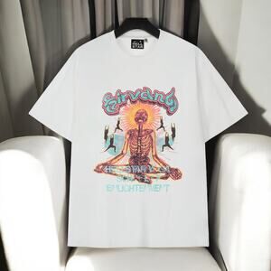 hellstar round neck short sleeve t-shirt